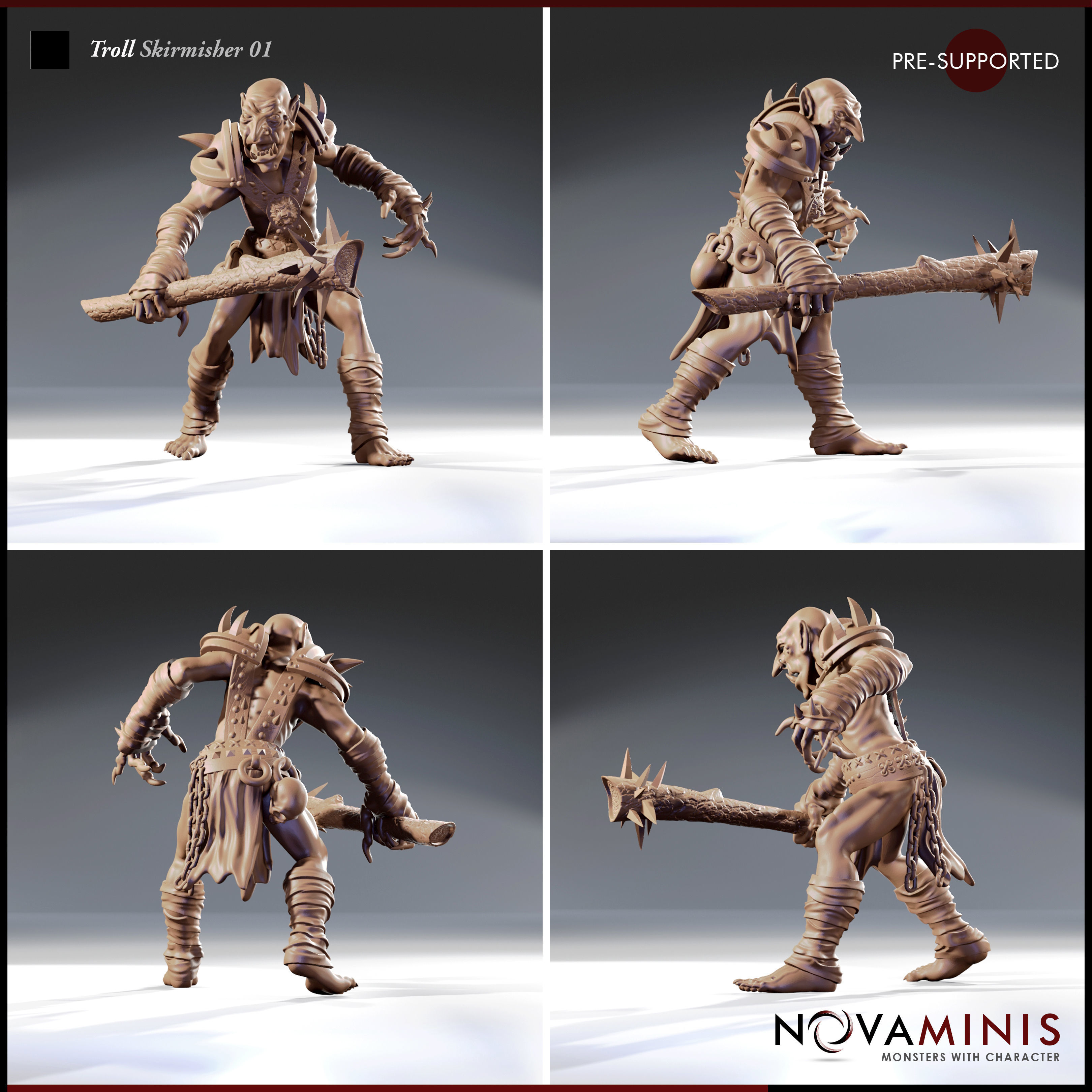 Troll Skirmisher 01 3D print model_2