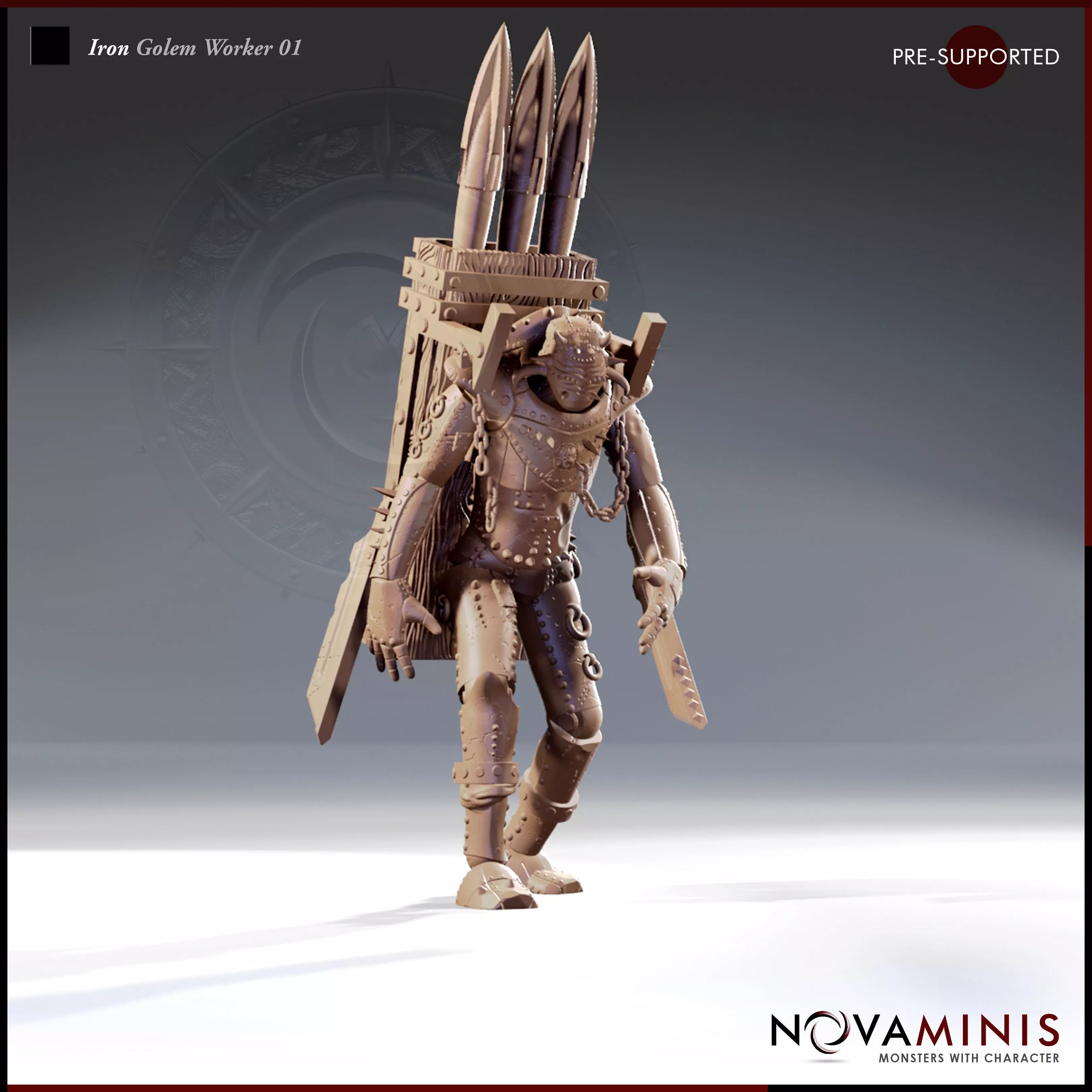 Iron Golem Worker 01 3D print model_0