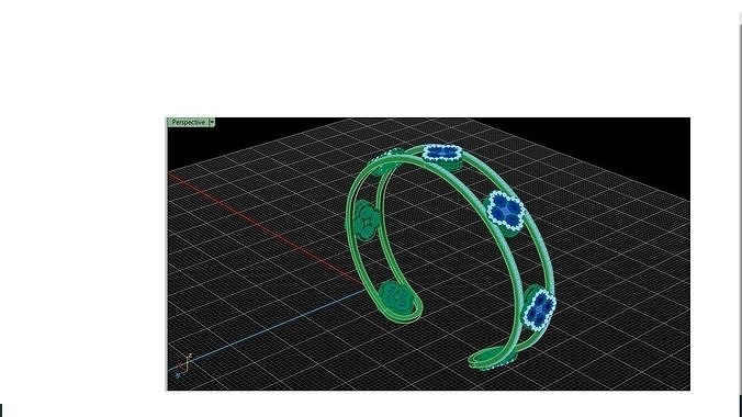 bracelet diamond  3D print model