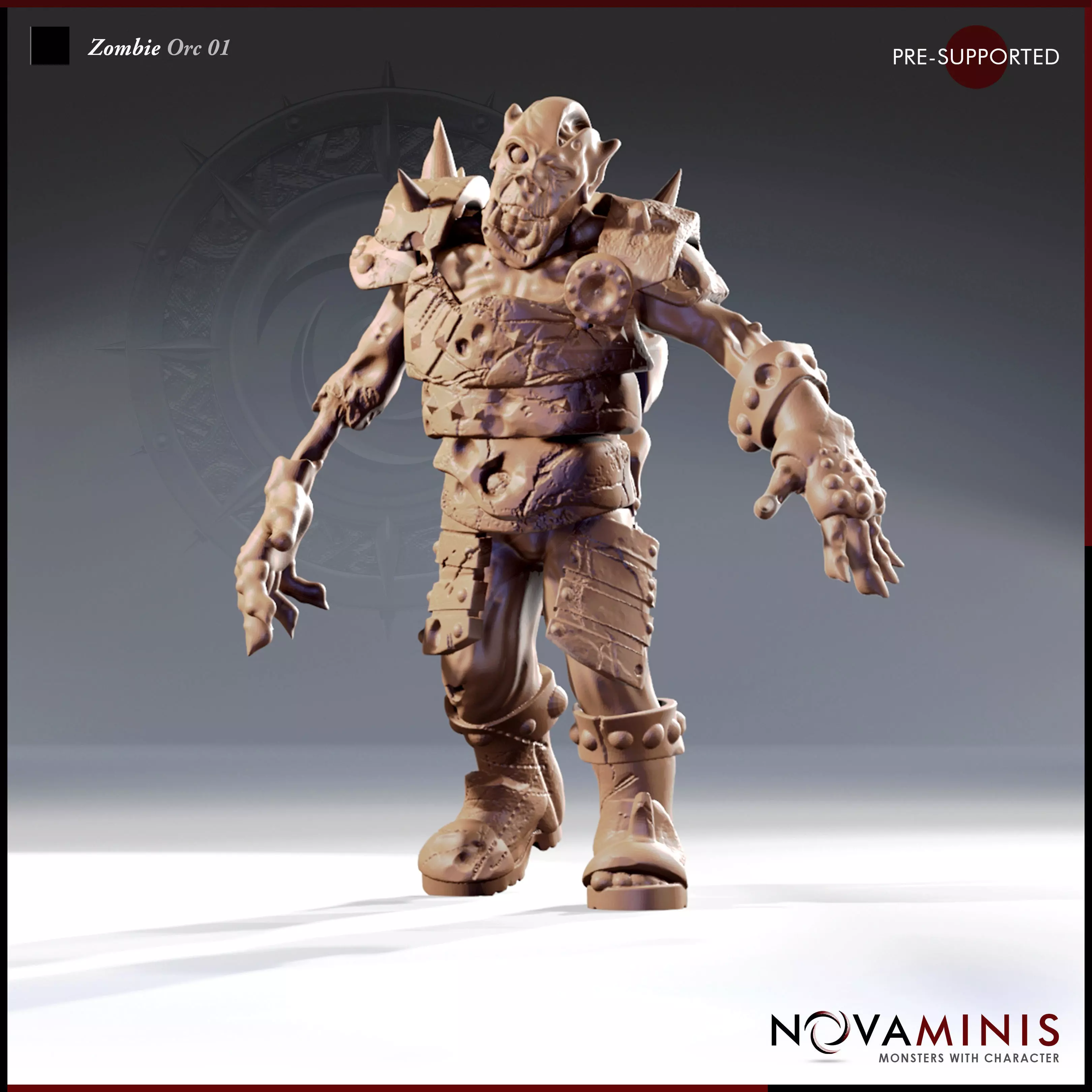Zombie Orc 01 3D print model_0