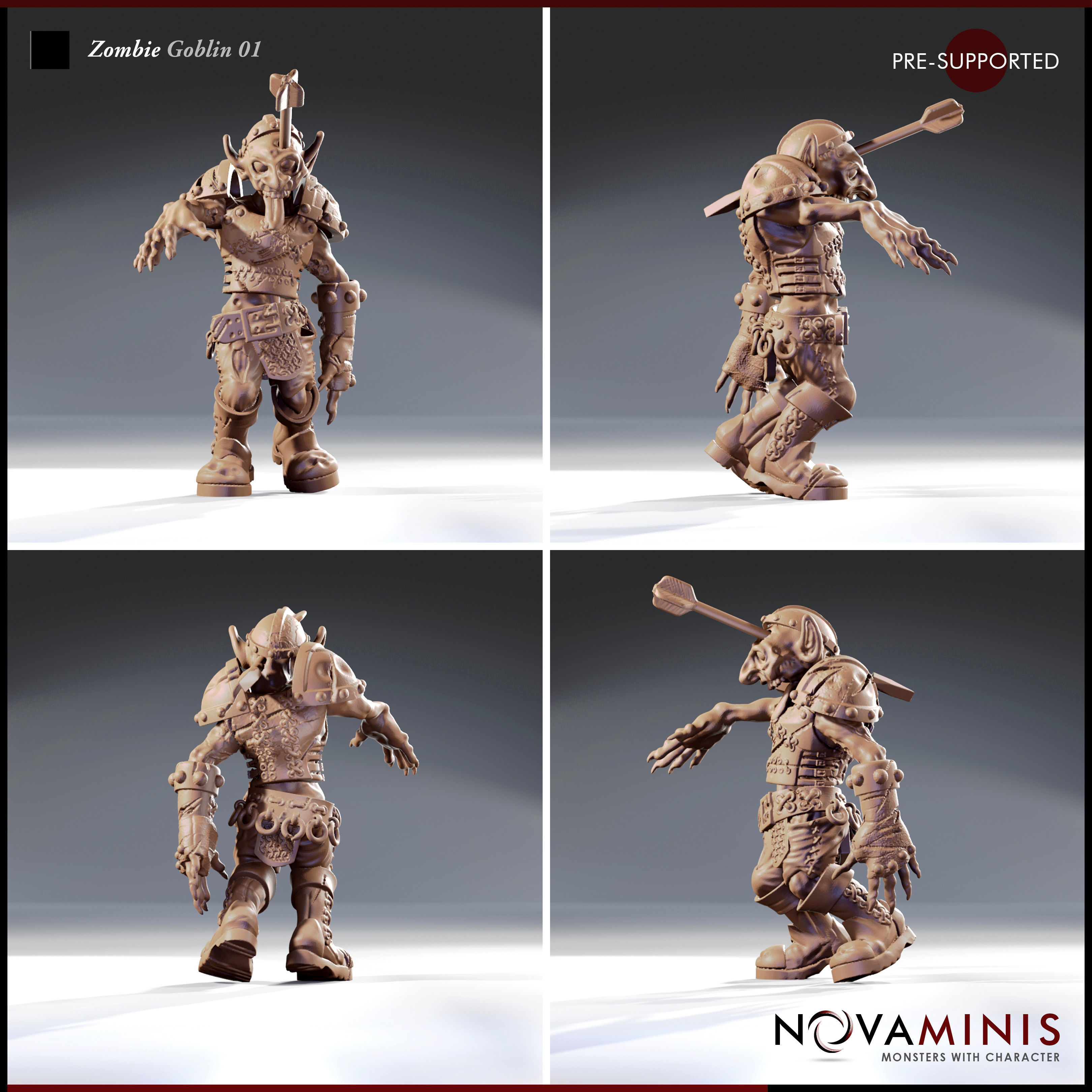 Zombie Goblin 01 3D print model_2