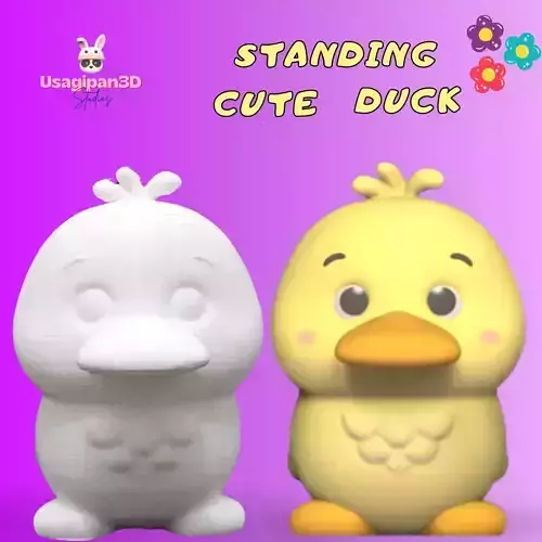 Standing Cute Duck