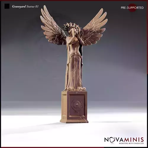 Graveyard Statue 01 3D print model