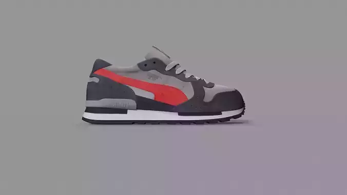 sneaker shoes Low-poly 3D model