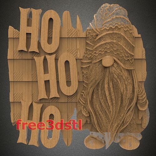 gnome 3D STL Model for CNC Router Free 3D print model