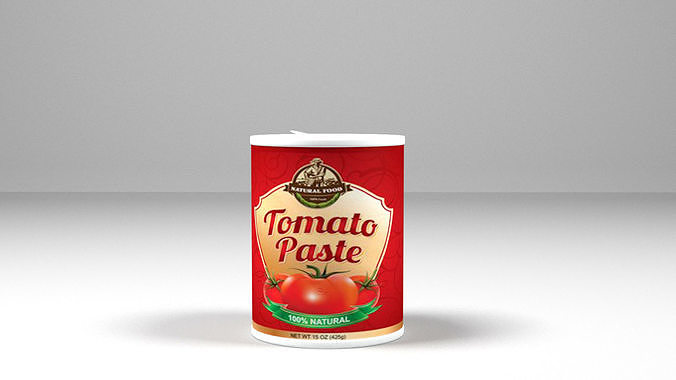 Tomato Paste  Free low-poly 3D model
