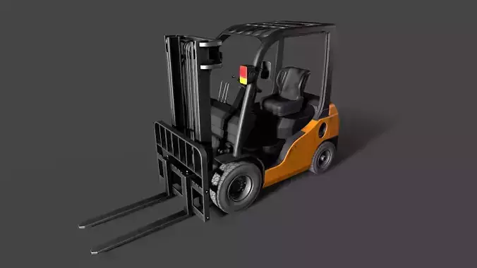 forklift Low-poly 3D model