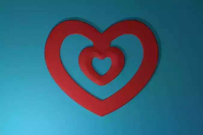 Heart Bookmark Free 3D print model