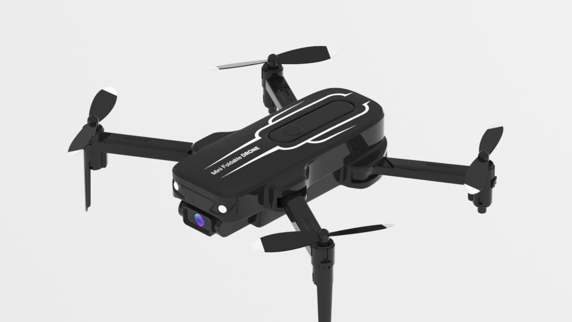 Drone with Camera for Adults Kids Low-poly 3D model_2