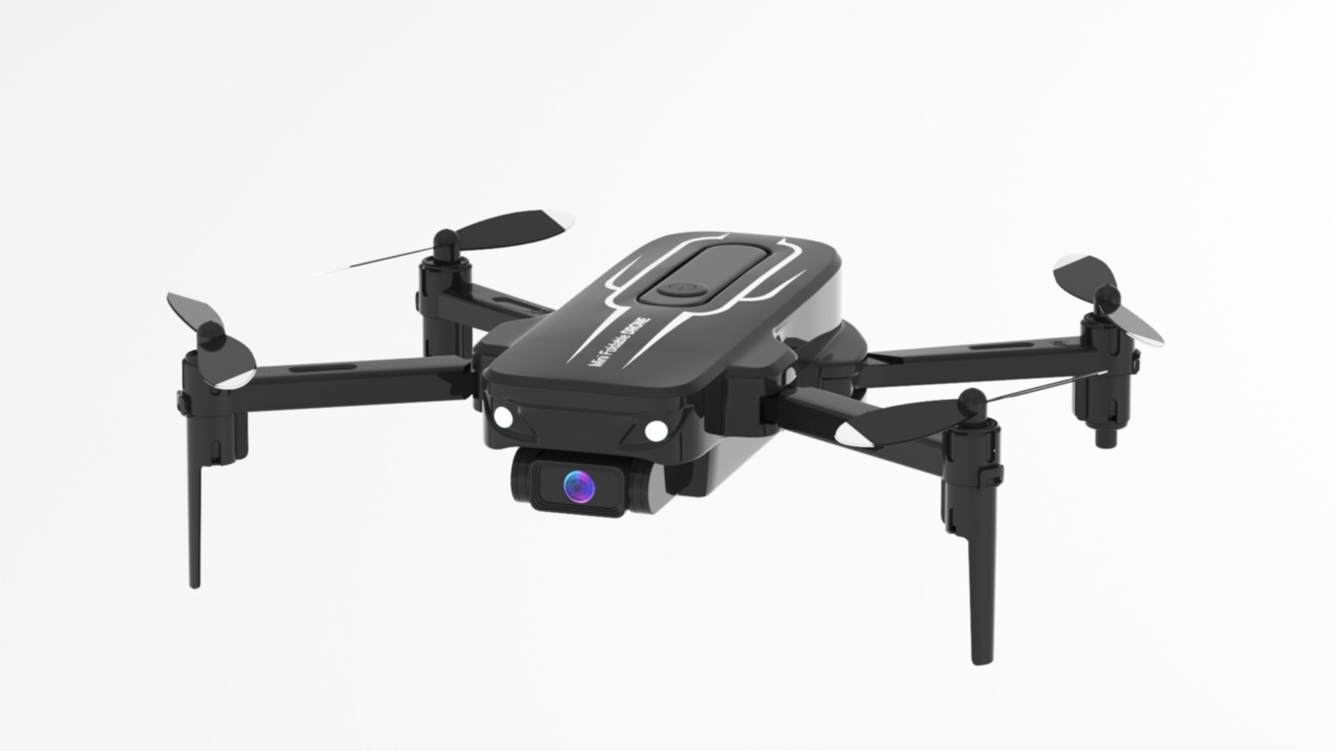 Drone with Camera for Adults Kids Low-poly 3D model_12