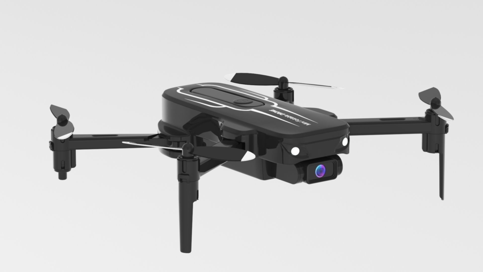 Drone with Camera for Adults Kids Low-poly 3D model_10