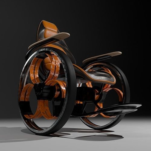 Self Balancing Wheelchair 3D model