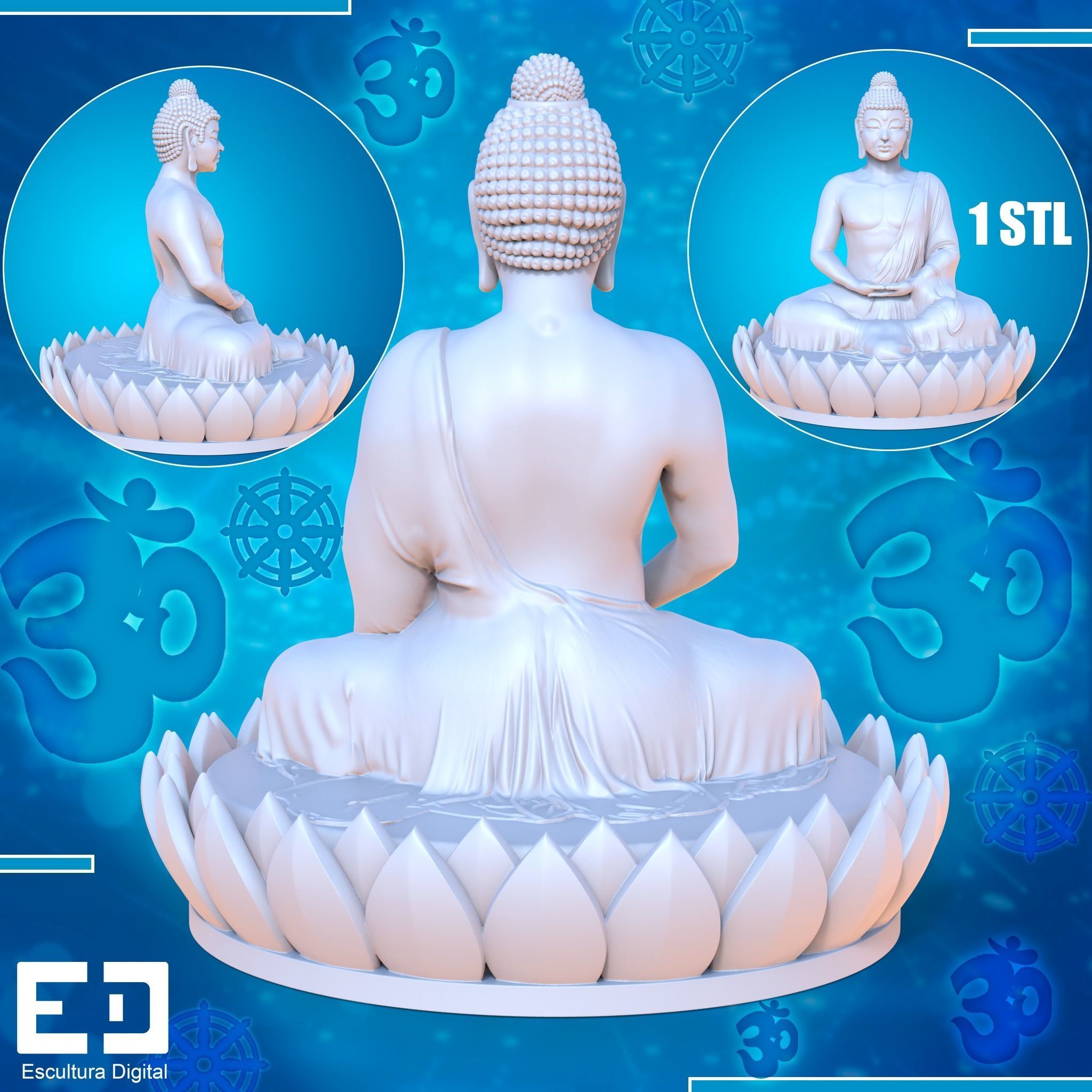 Buda - Buddha 3D print model_3