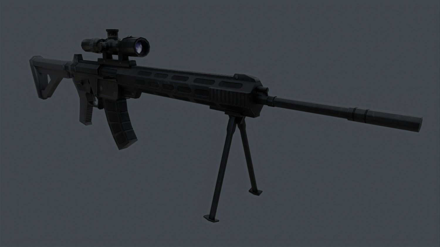 QBU-191 Low-poly 3D model_2
