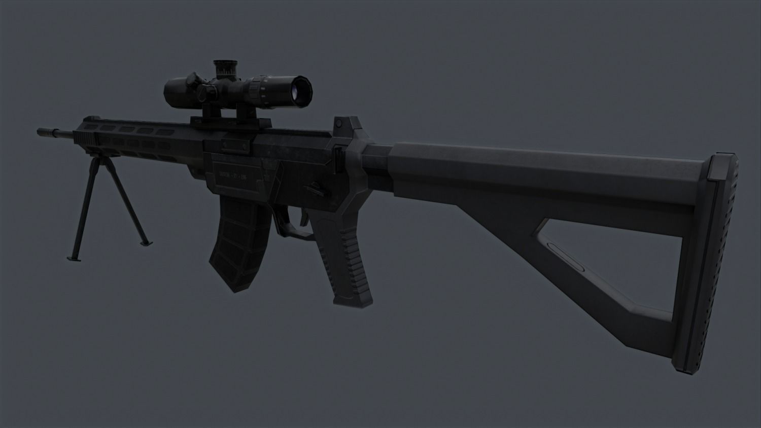 QBU-191 Low-poly 3D model_3