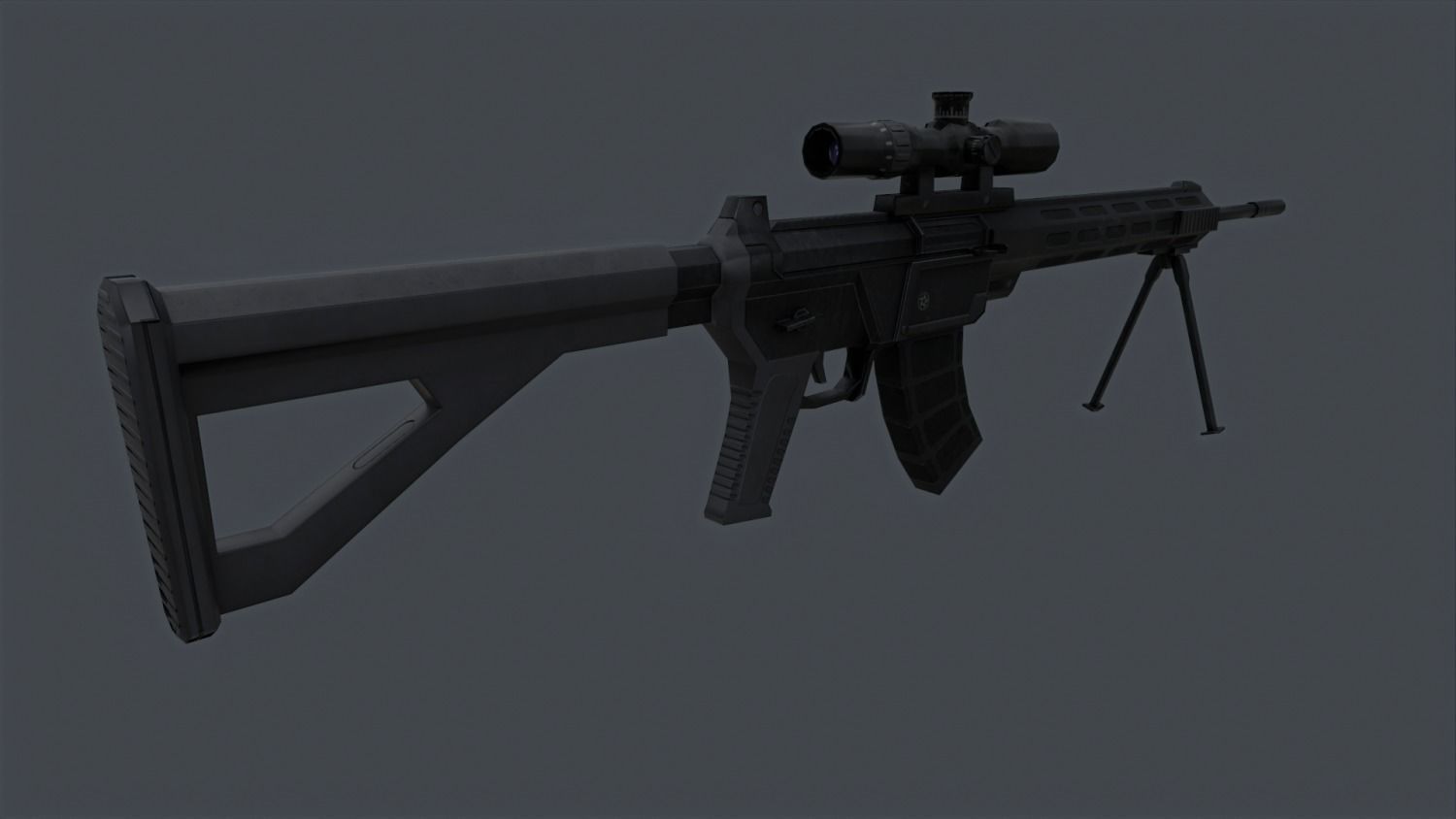 QBU-191 Low-poly 3D model_4