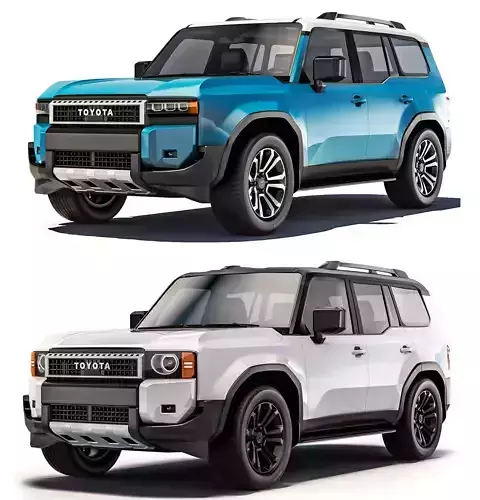 Toyota Land Cruiser 250 base and First Edition 2024 3D Model Collection