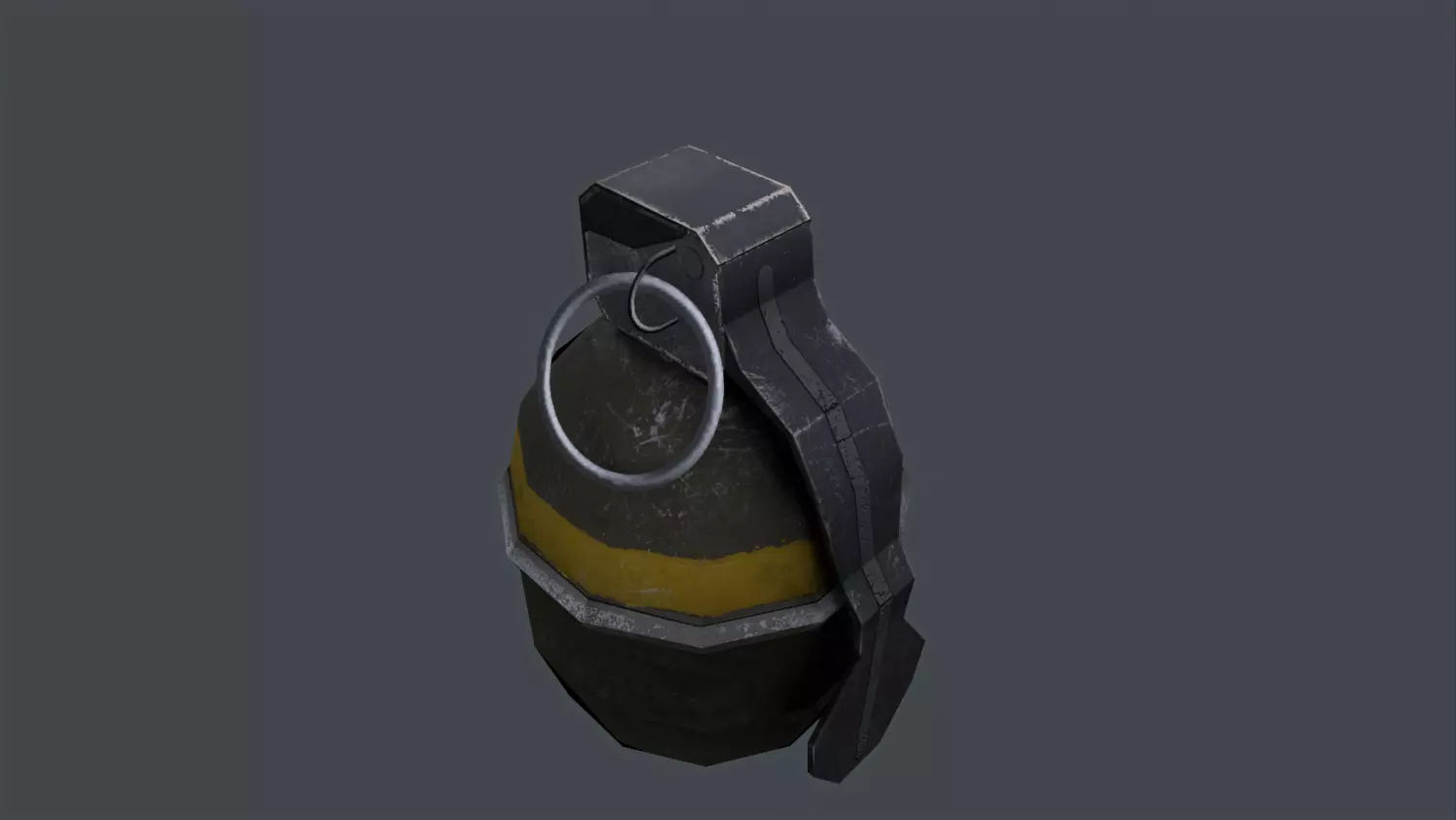 Shgr56 hand grenade swedish Low-poly 3D model_0