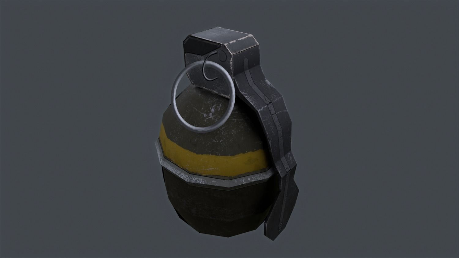 Shgr56 hand grenade swedish Low-poly 3D model_3