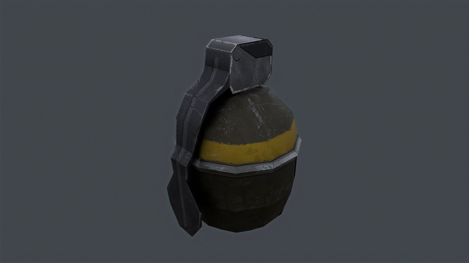 Shgr56 hand grenade swedish Low-poly 3D model_1