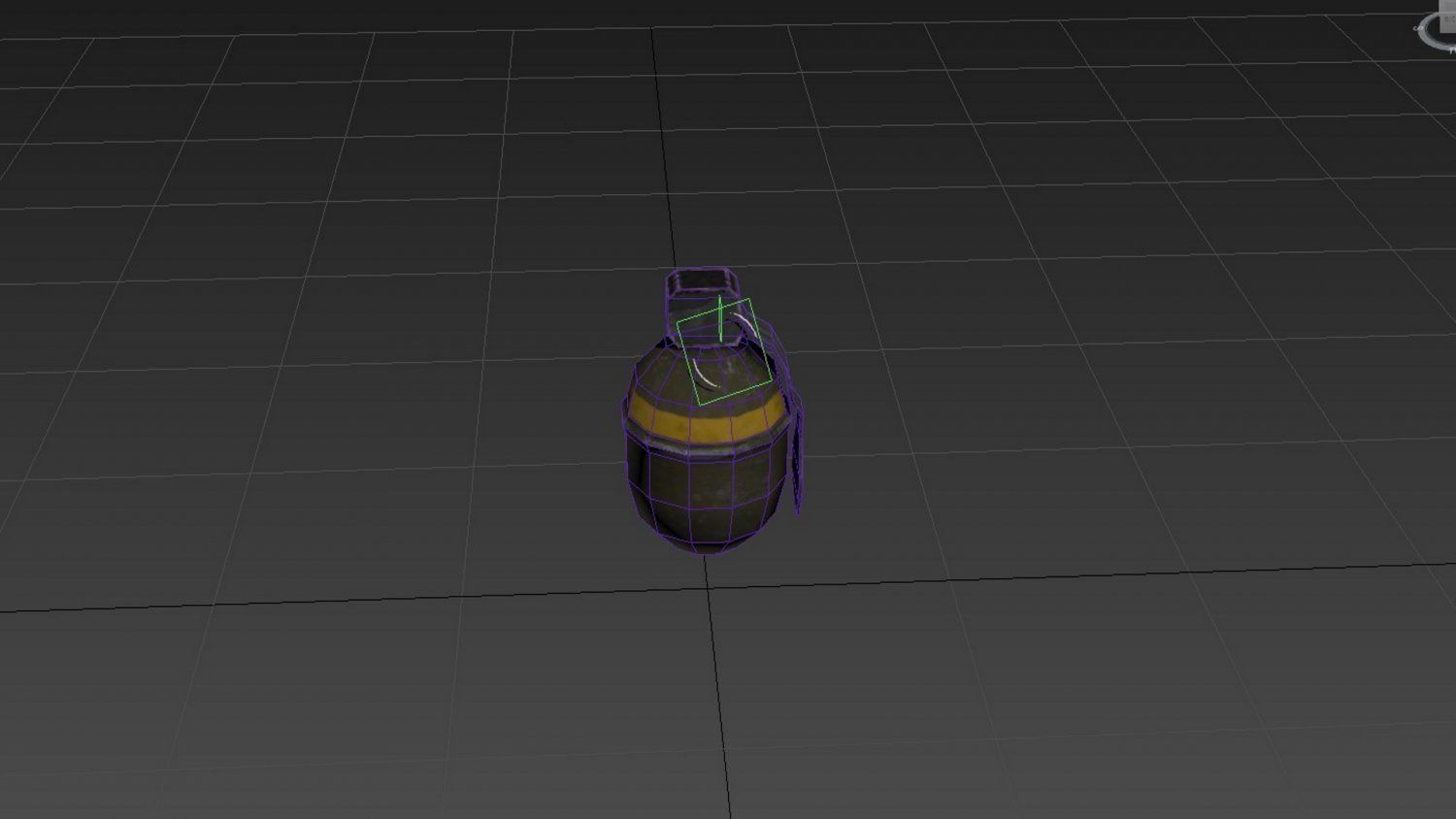 Shgr56 hand grenade swedish Low-poly 3D model_5