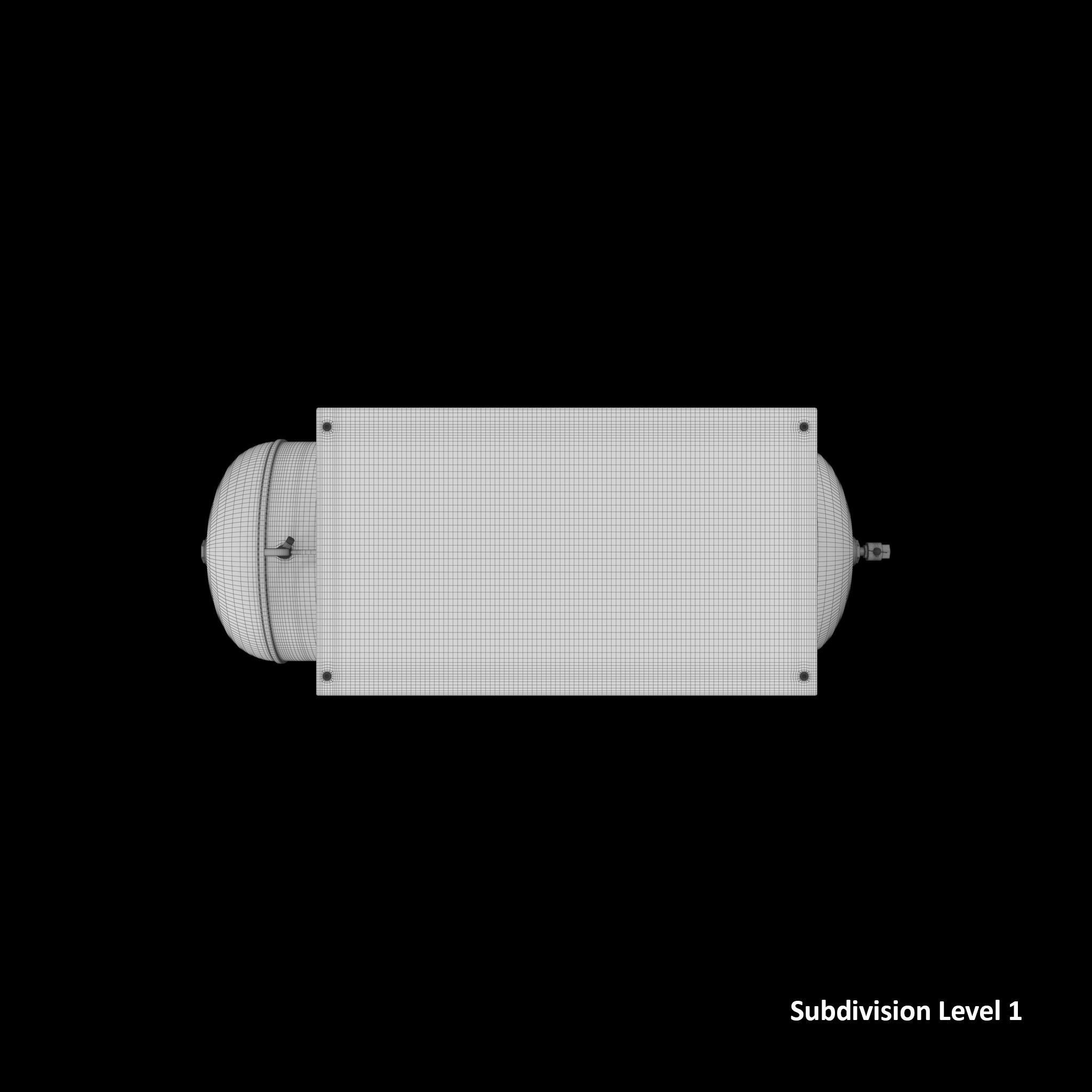 Air Compressor 73 Gallon 8 HP Low-poly 3D model_9