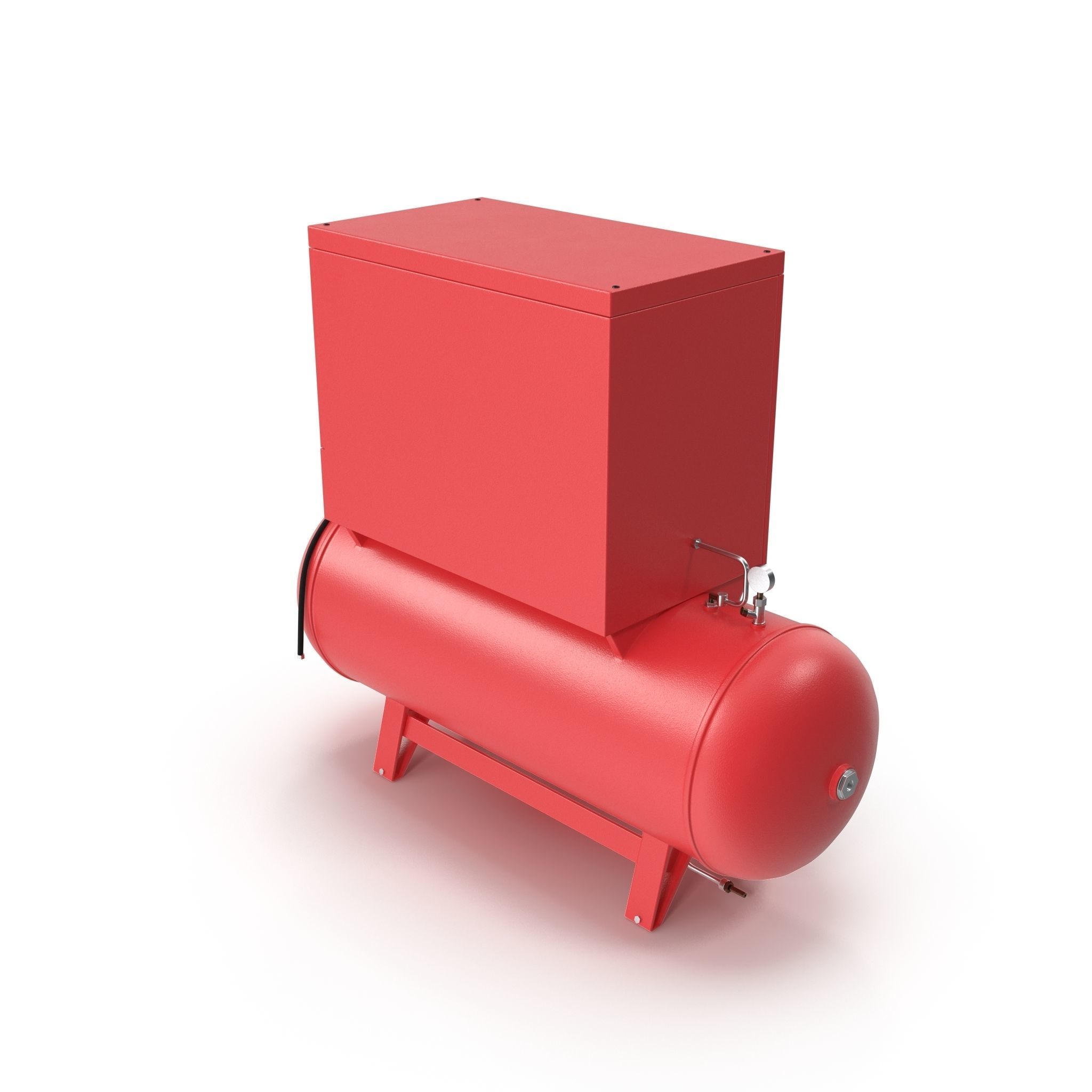 Air Compressor 73 Gallon 8 HP Low-poly 3D model_1
