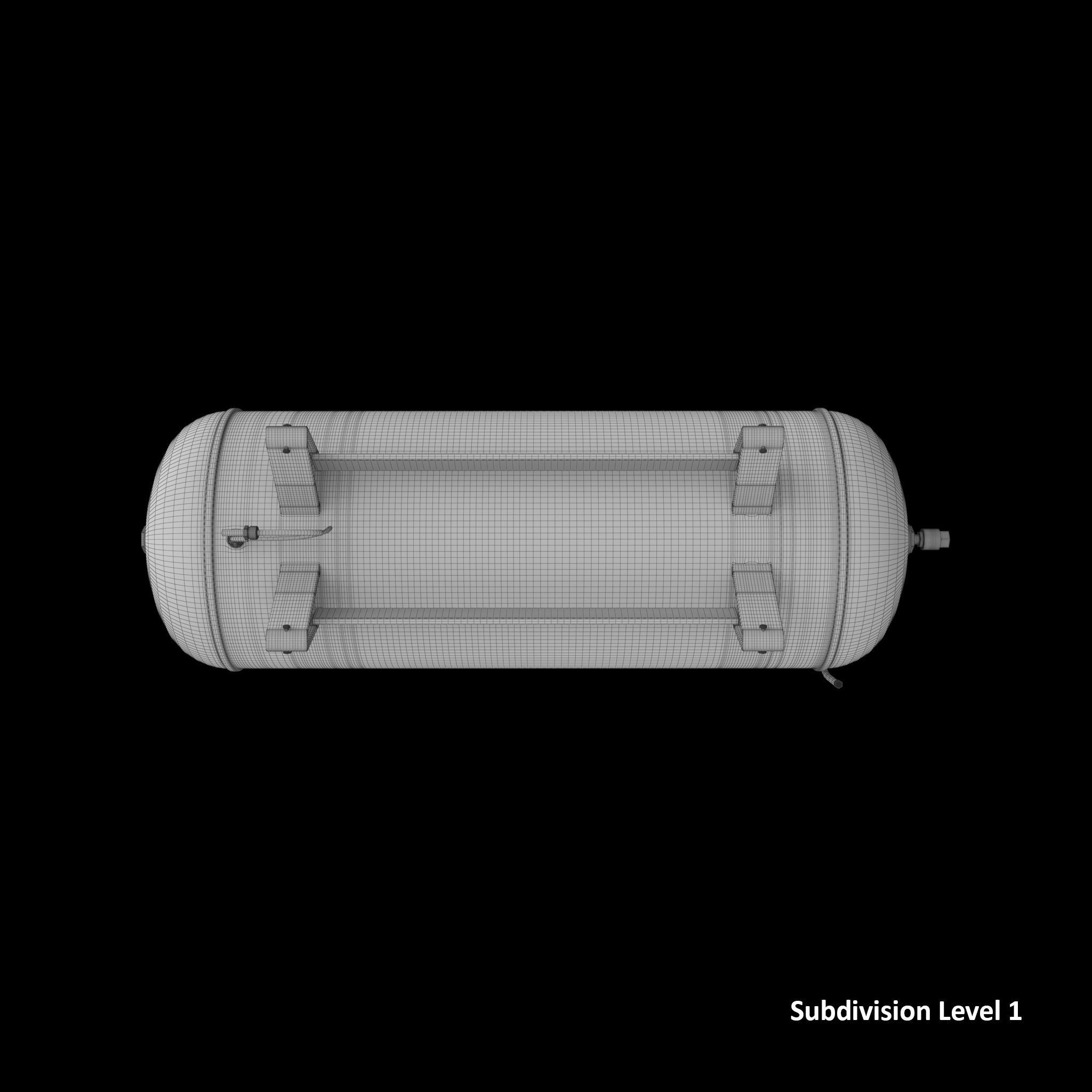 Air Compressor 73 Gallon 8 HP Low-poly 3D model_23
