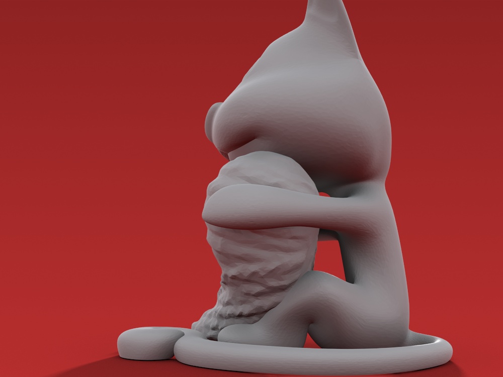 Cat s Wool Heart 3D print model_1