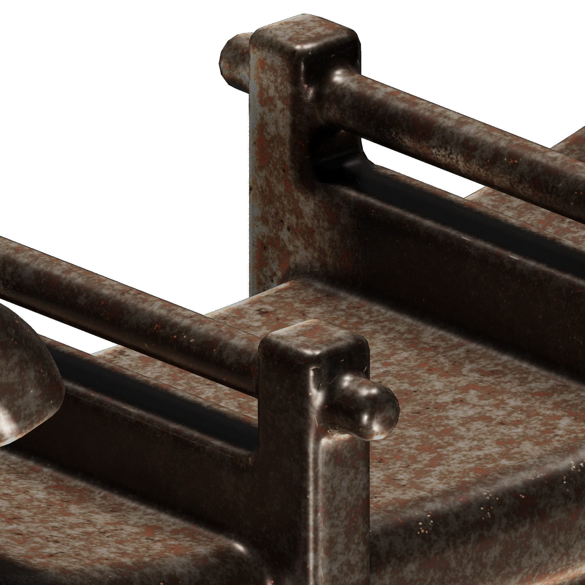 Rusty Bus Leaf Spring 3D model_1