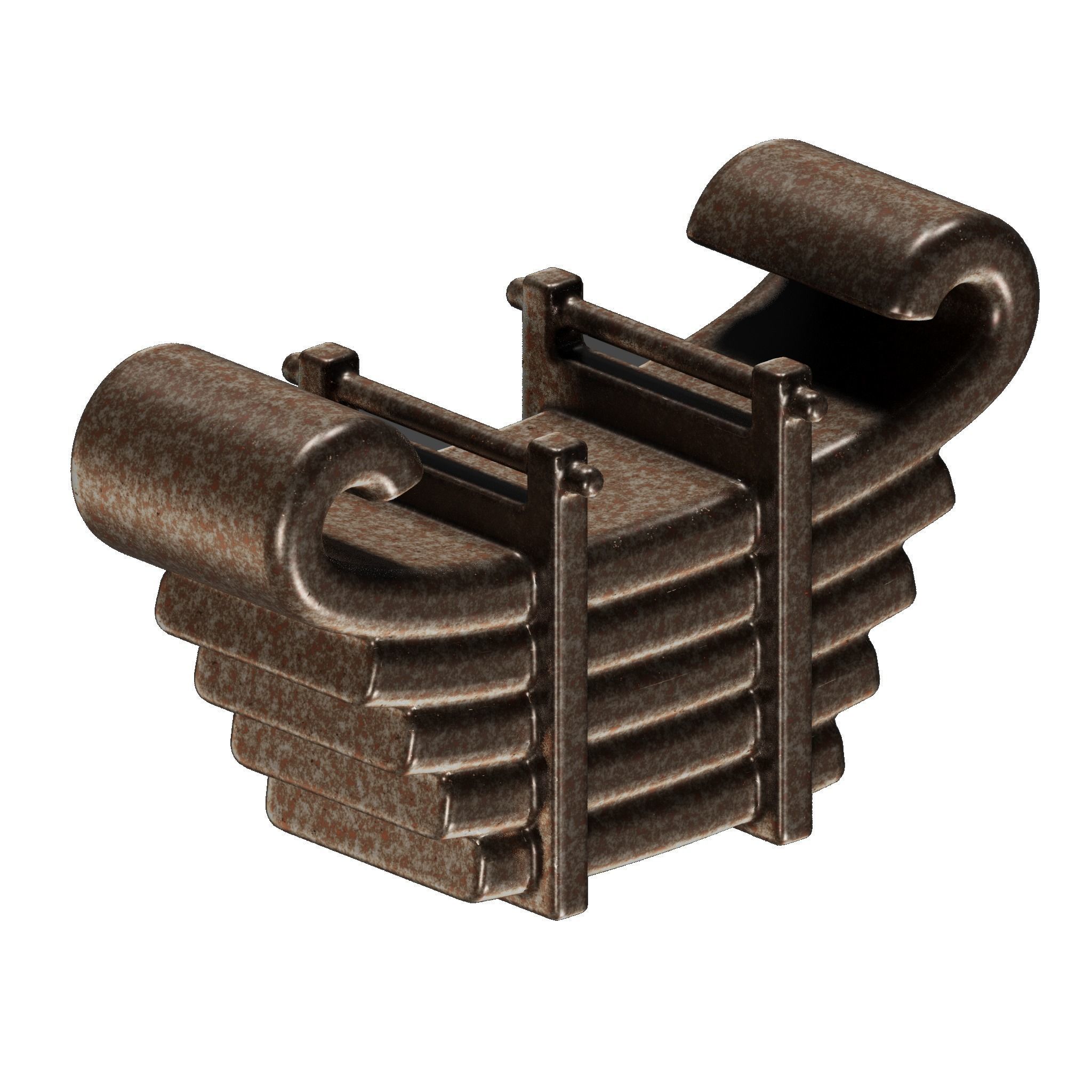 Rusty Bus Leaf Spring 3D model_2