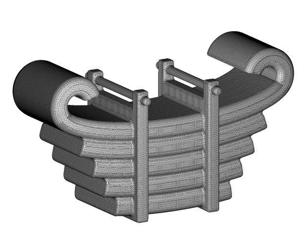 Rusty Bus Leaf Spring 3D model_3