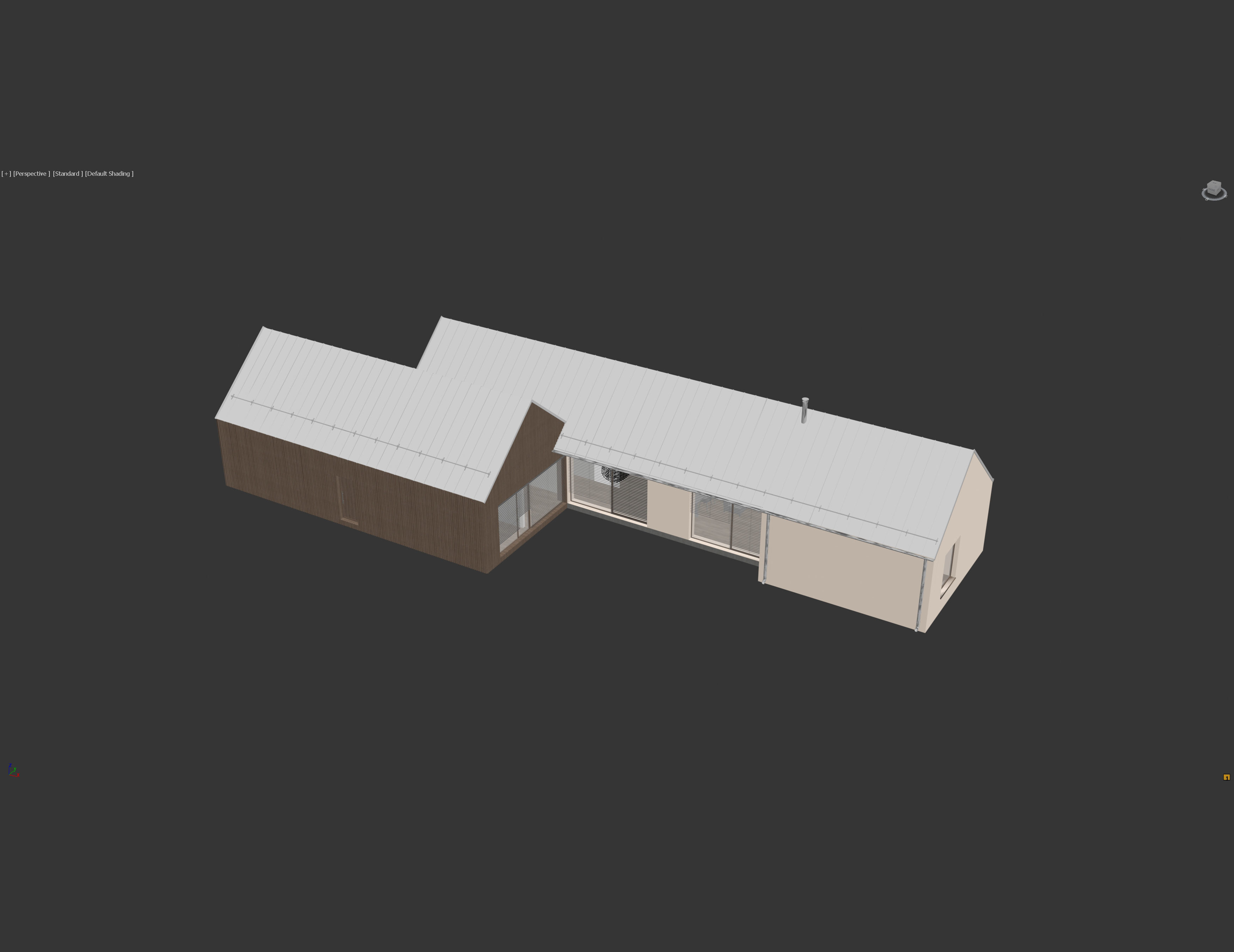 Family House 24 - Created with fully parametric Revit Families Low-poly 3D model_7