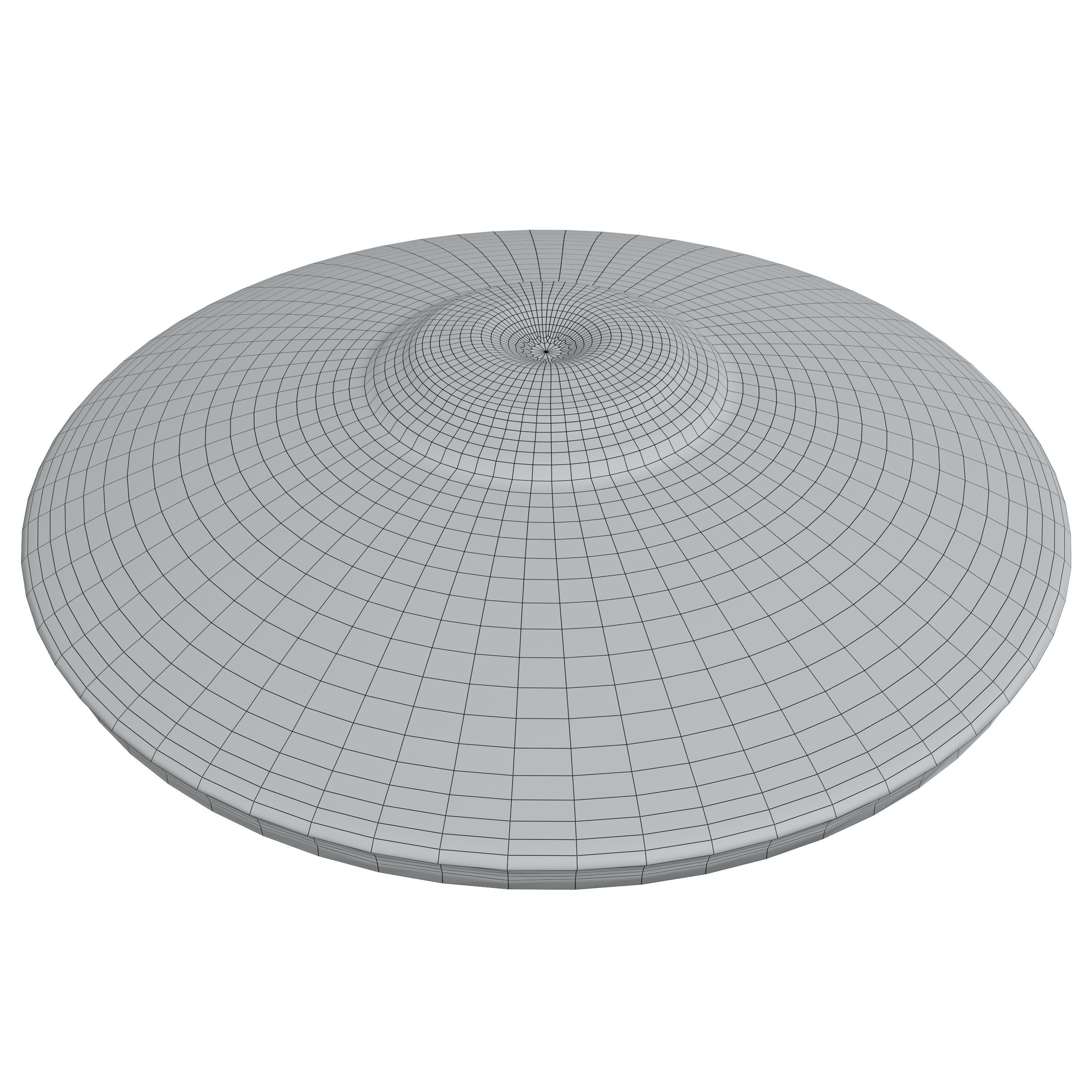 UFO spaceship Sci-fi Low-poly 3D model_6