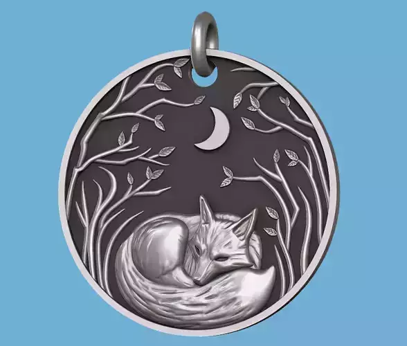 Fox in the forest - Pendant