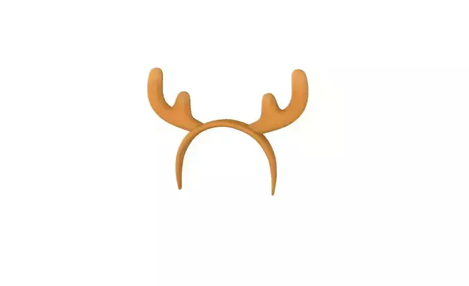 Prop42 Deer Headband Low-poly 3D model