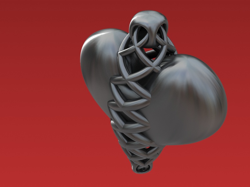 Strong Bonds Pendant 3D print model_1