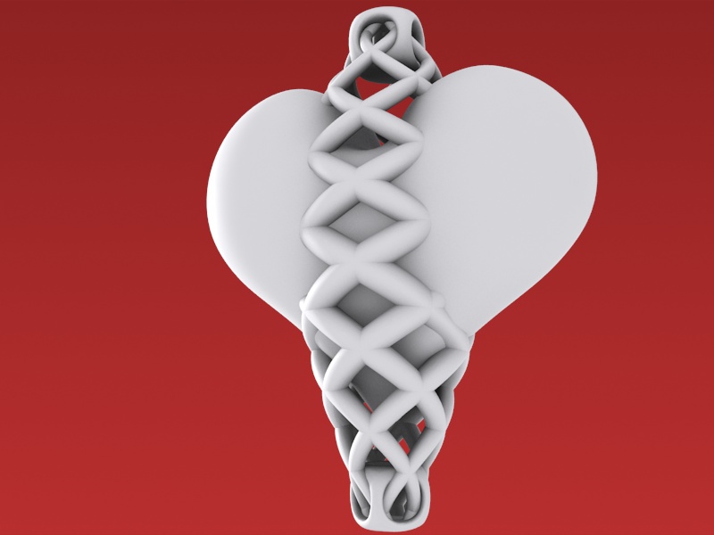 Strong Bonds Pendant 3D print model_4