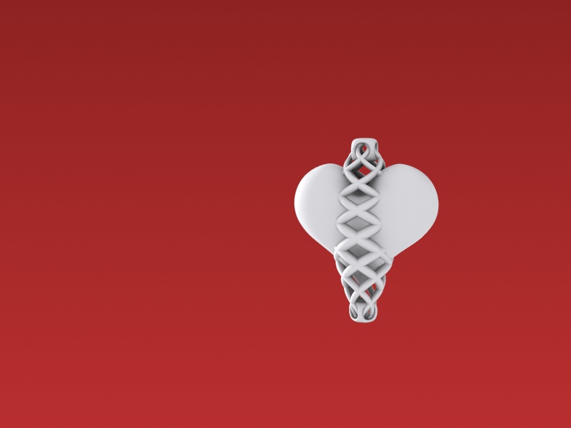 Strong Bonds Pendant 3D print model_3