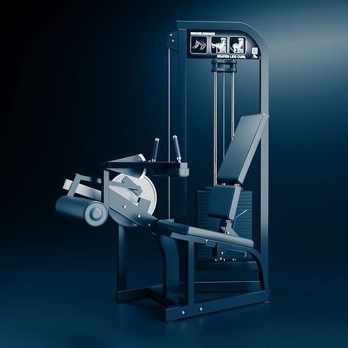 HAMMER STRENGHT LEG CURL 3D model