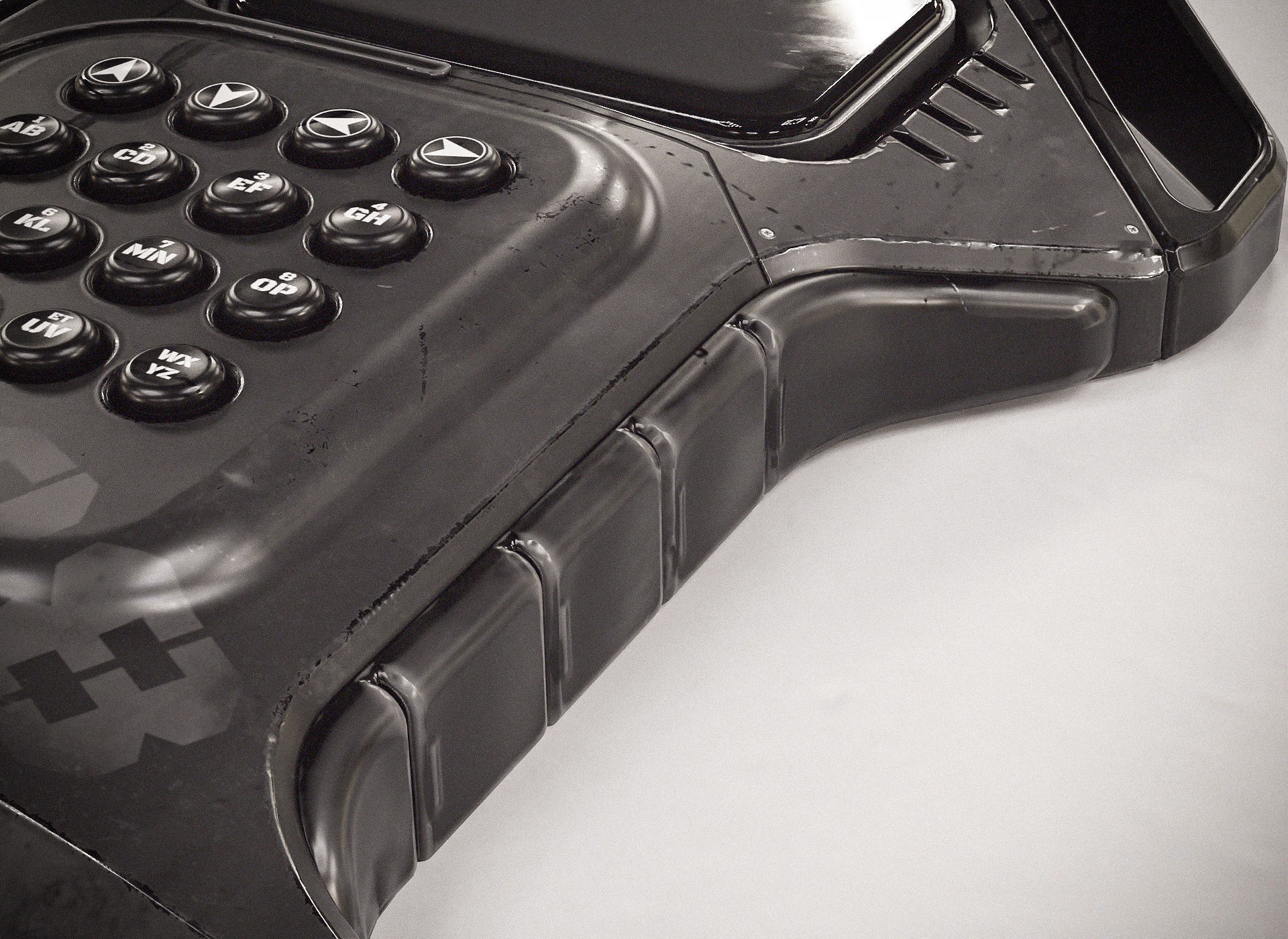 Sci-fi Controller V38 PBR Low-poly 3D model_6