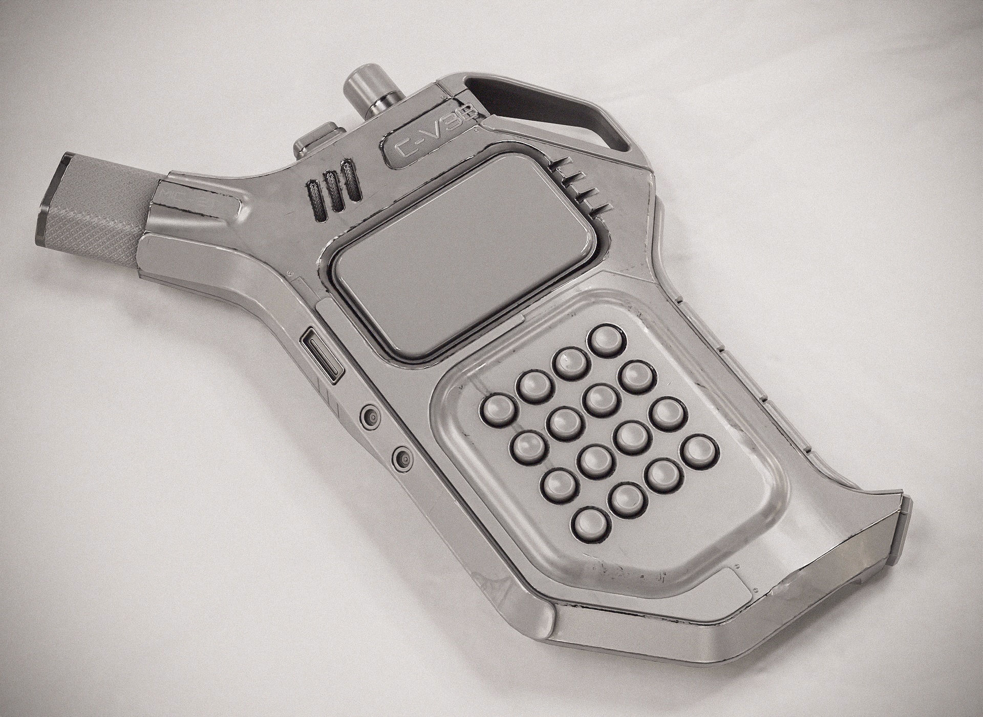 Sci-fi Controller V38 PBR Low-poly 3D model_14