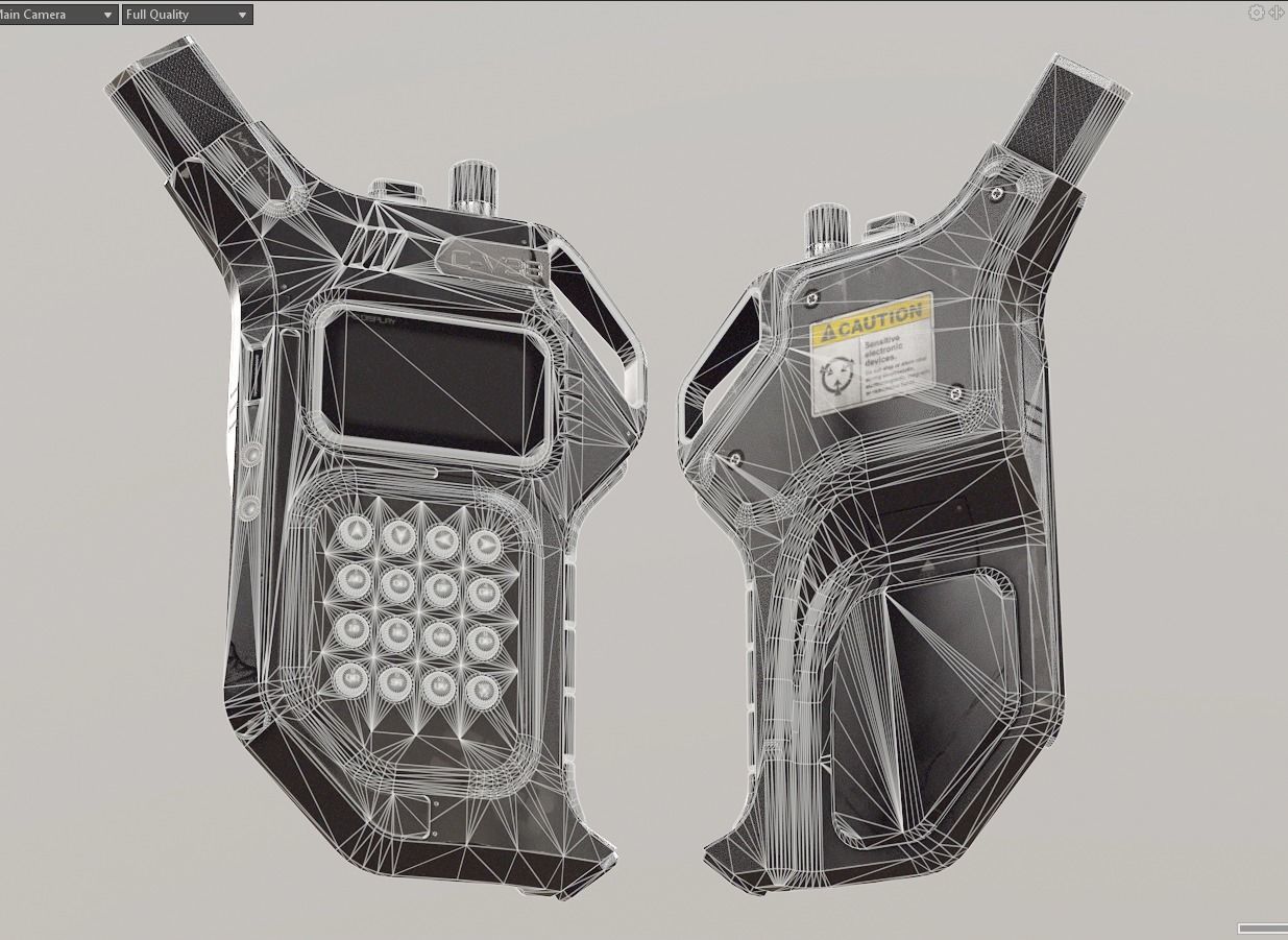 Sci-fi Controller V38 PBR Low-poly 3D model_16