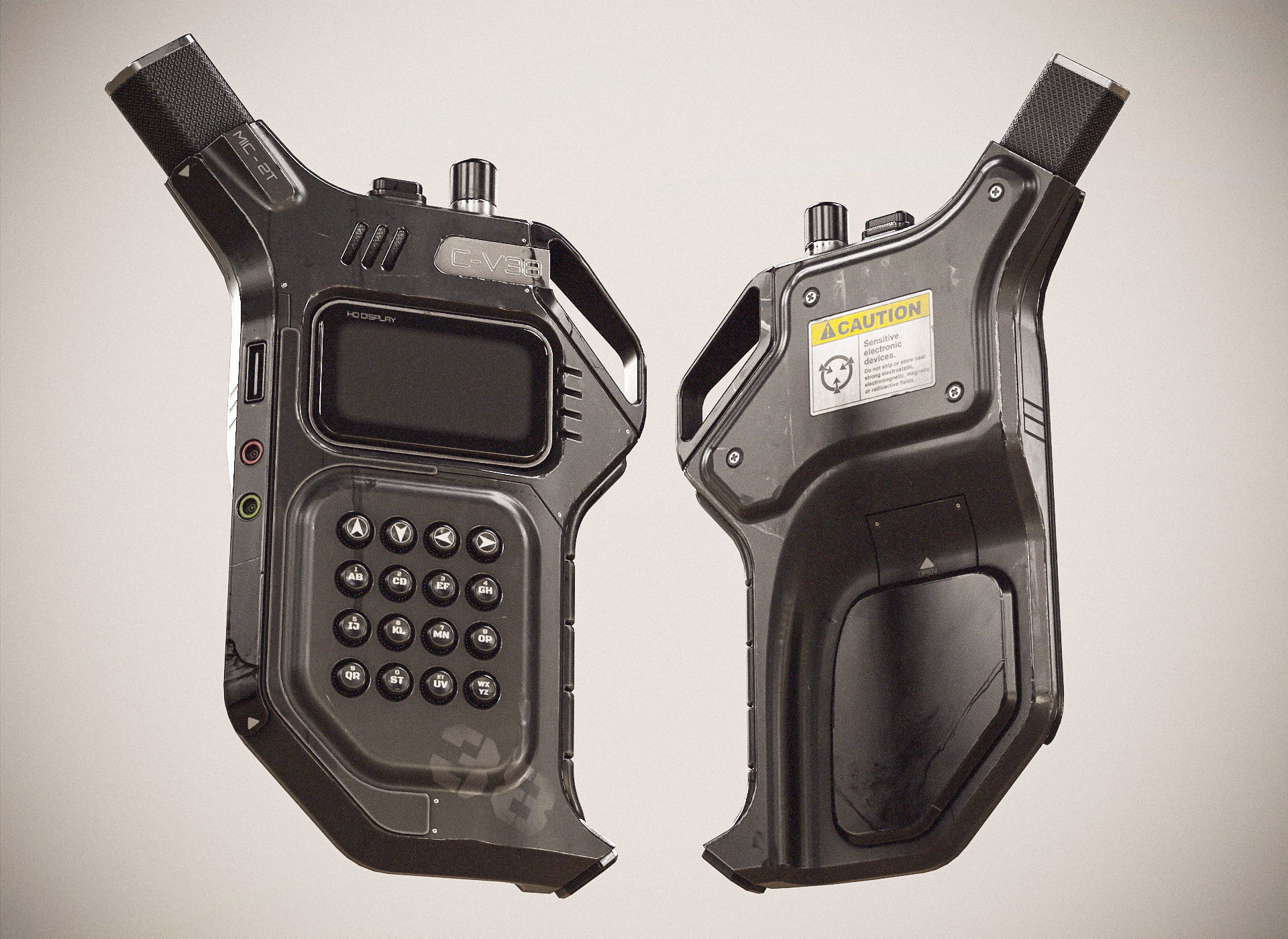 Sci-fi Controller V38 PBR Low-poly 3D model_15