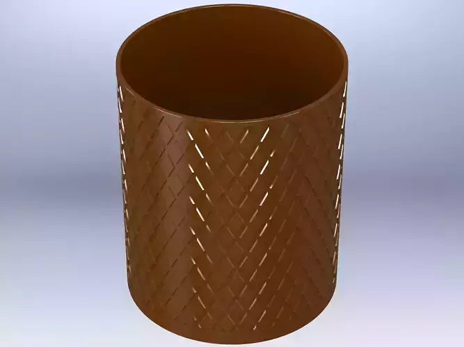 Knurled Antique Round Holder