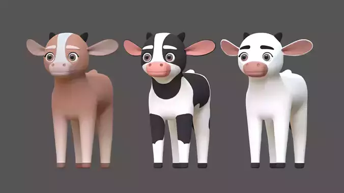 Calf Cartoon Character