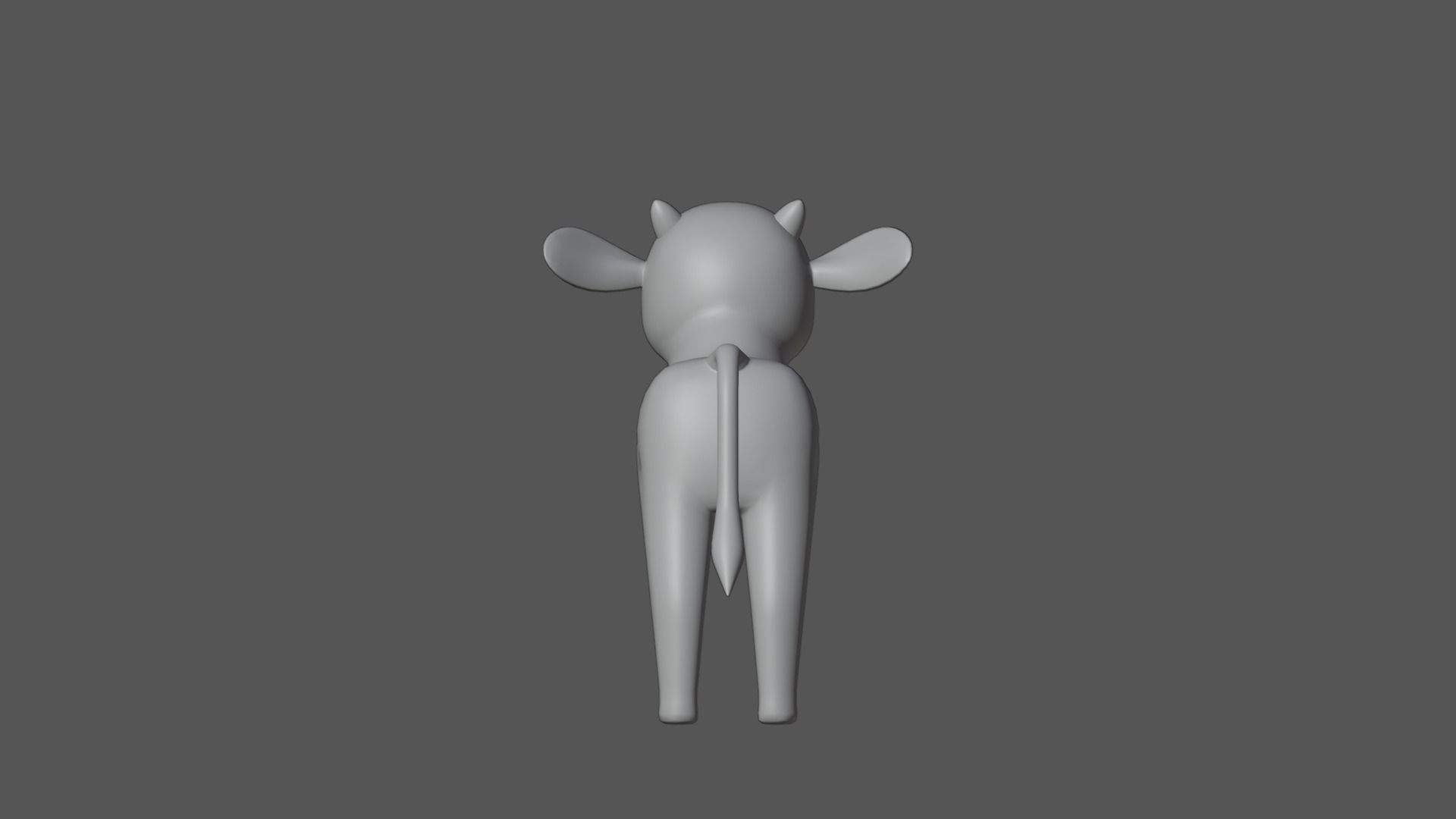 Calf Cartoon Character Low-poly 3D model_21