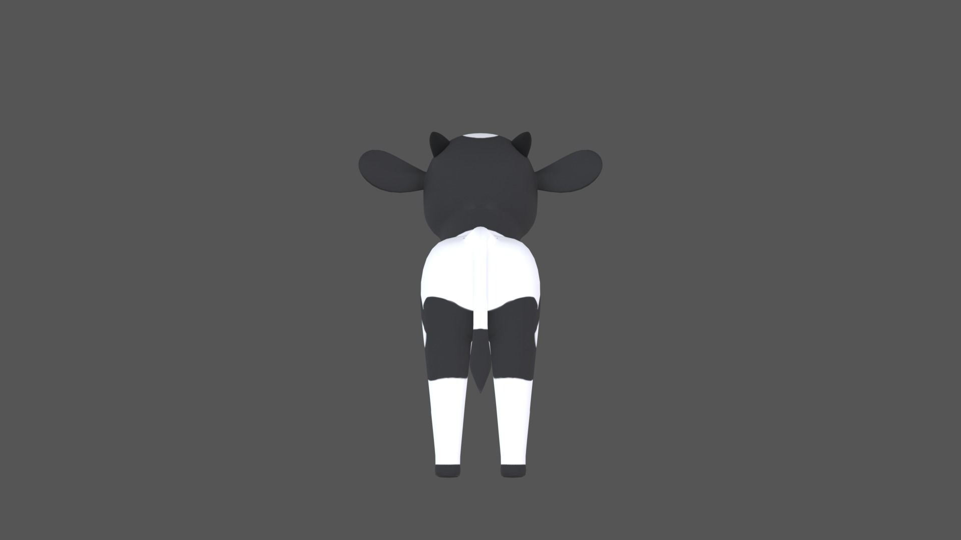 Calf Cartoon Character Low-poly 3D model_17