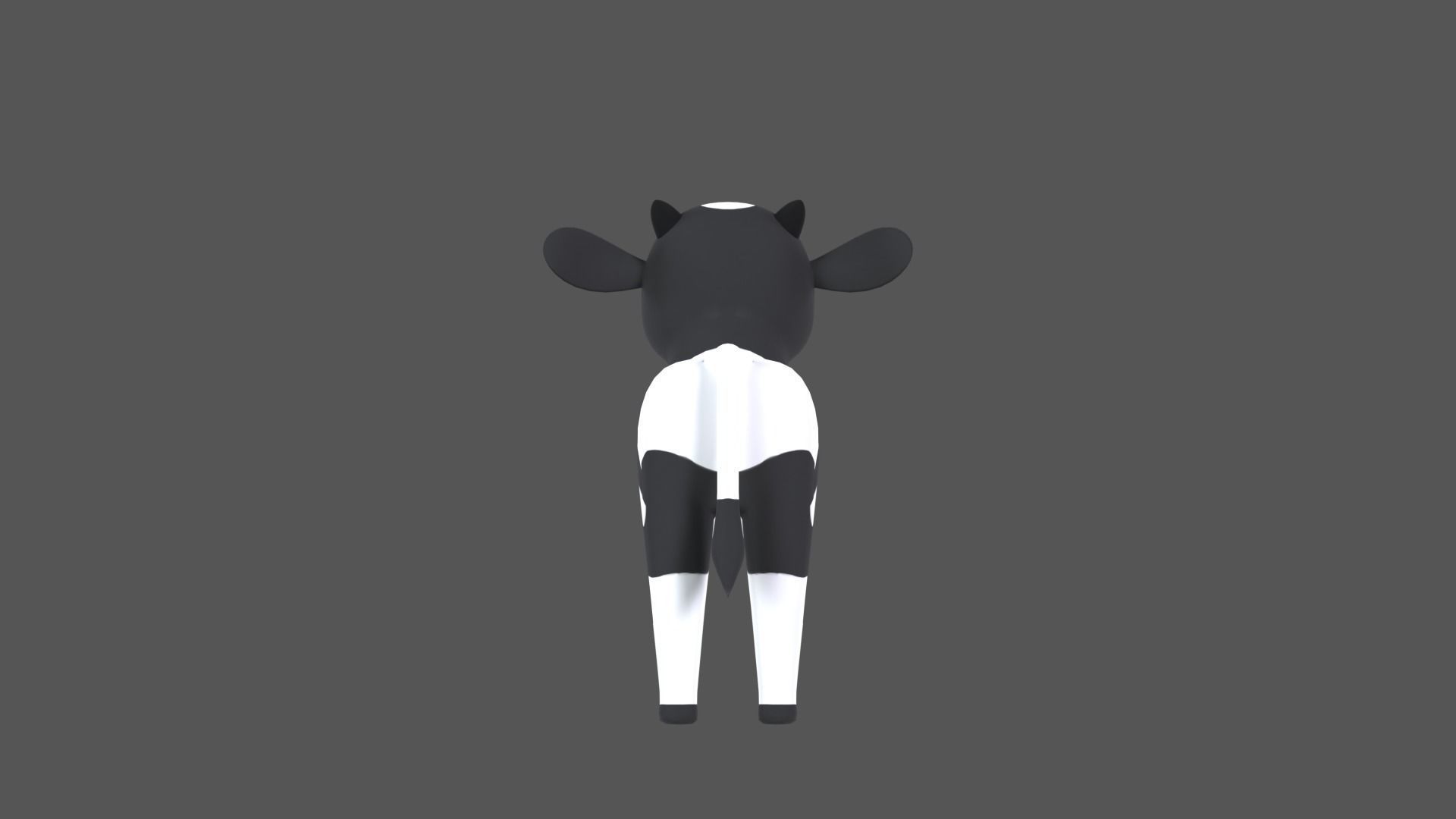 Calf Cartoon Character Low-poly 3D model_13
