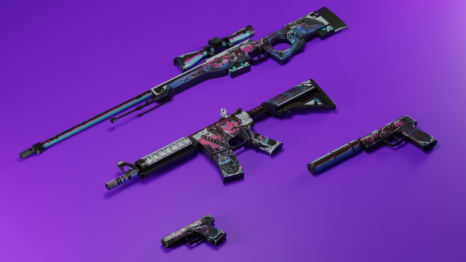 CS2 Neo-Noir Collection 3D model_3